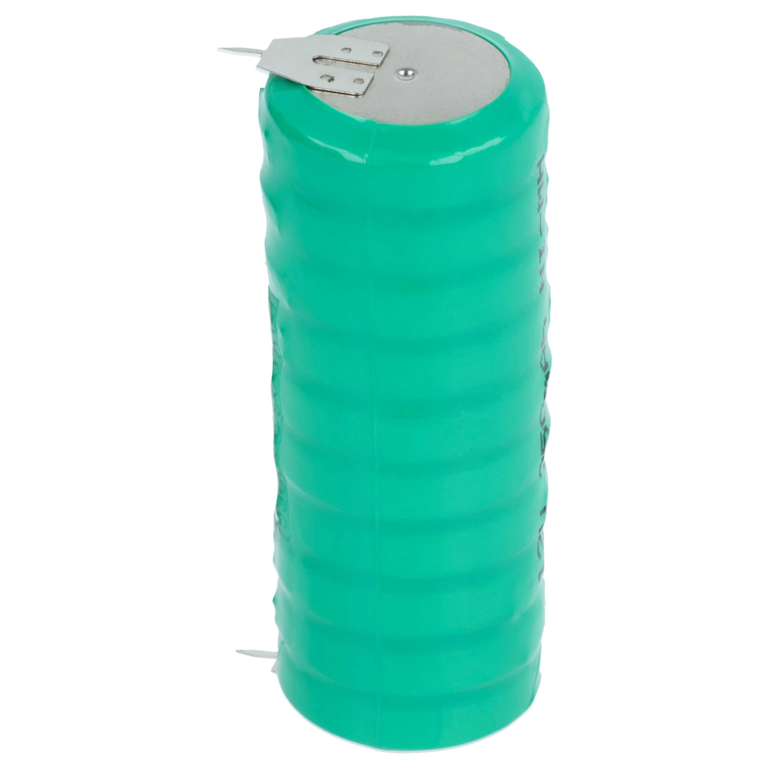 vhbw 10x NiMH Batería de botón de Repuesto Tipo V250H 250 mAh 12 V Compatible para lámparas solares, etc.