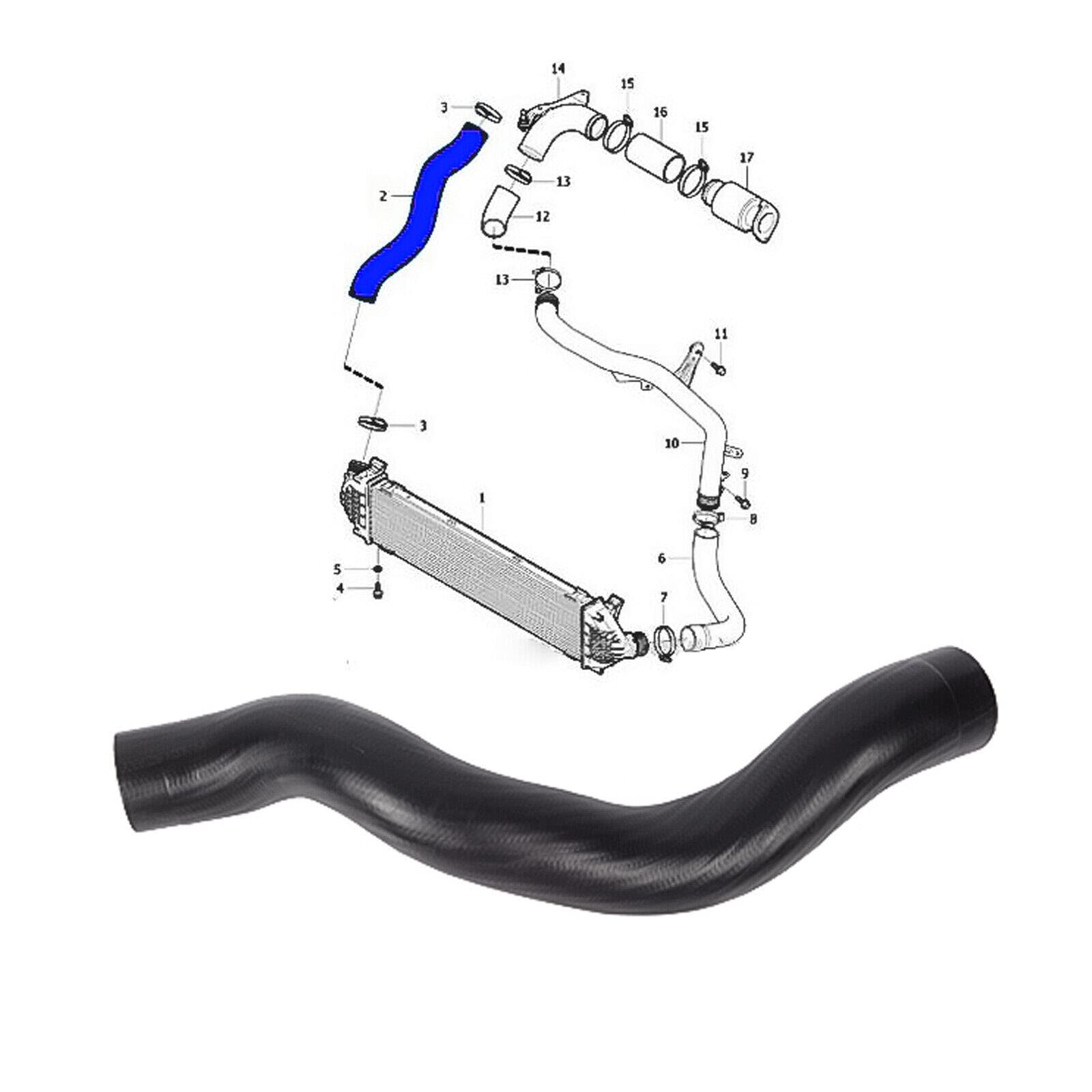 Ladeluftschlauch Für Volvo V40 D2 1.6 - Turboschlauch Kompatibel 31293717