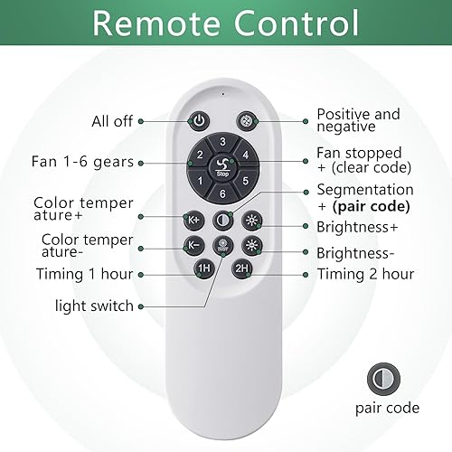 Miniatura 7 de Ventilador de techo moderno con luz y control remoto, ventiladores de techo de perfil bajo con luces, ventilador de techo de montaje empotrado de 26