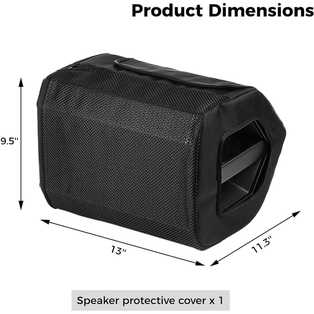 Housse de Protection Compatible avec Bose S1 Pro / S1 Pro+ Enceinte, Noir Etui Anti-poussière Sergé Nylon Couverture Audio