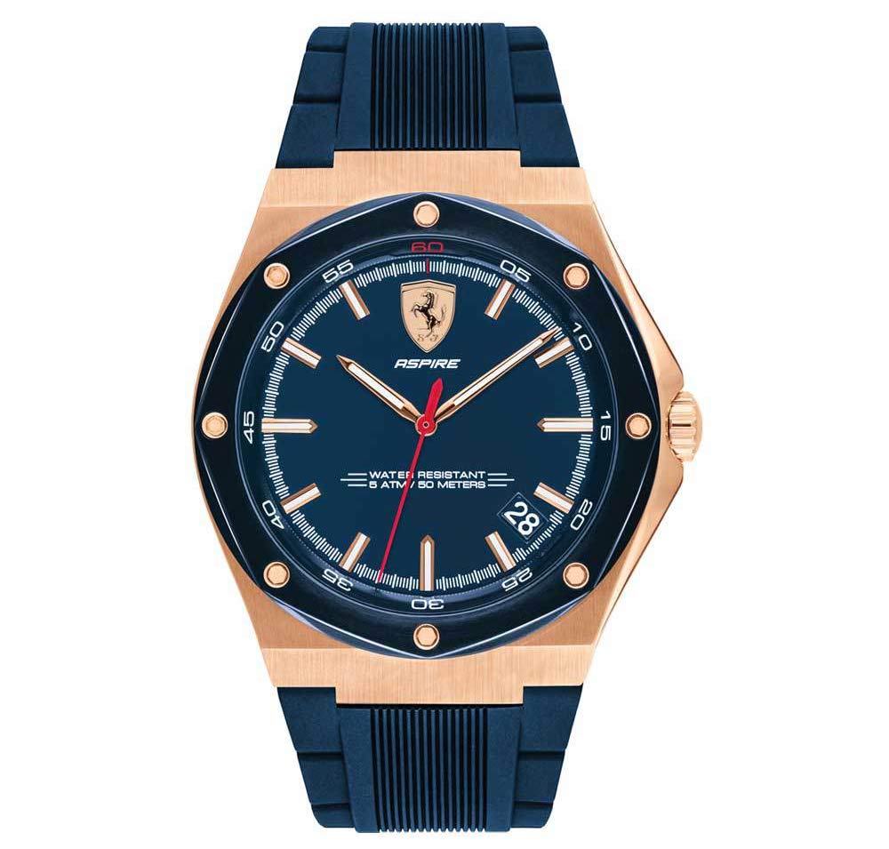 Scuderia Ferrari Aspire Analog Blue Dial Mens Silicone Watch-830667 (B07ZFLGQRM) Amazon Price History, Amazon Price Tracker