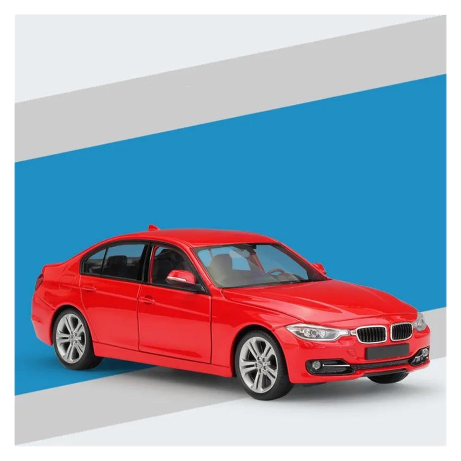 Modellino Diecast Modellismo da Collezione Auto 1:24 Per BMW 335I 335 I Modellini Di Auto In Metallo Pressofuso(rosso)