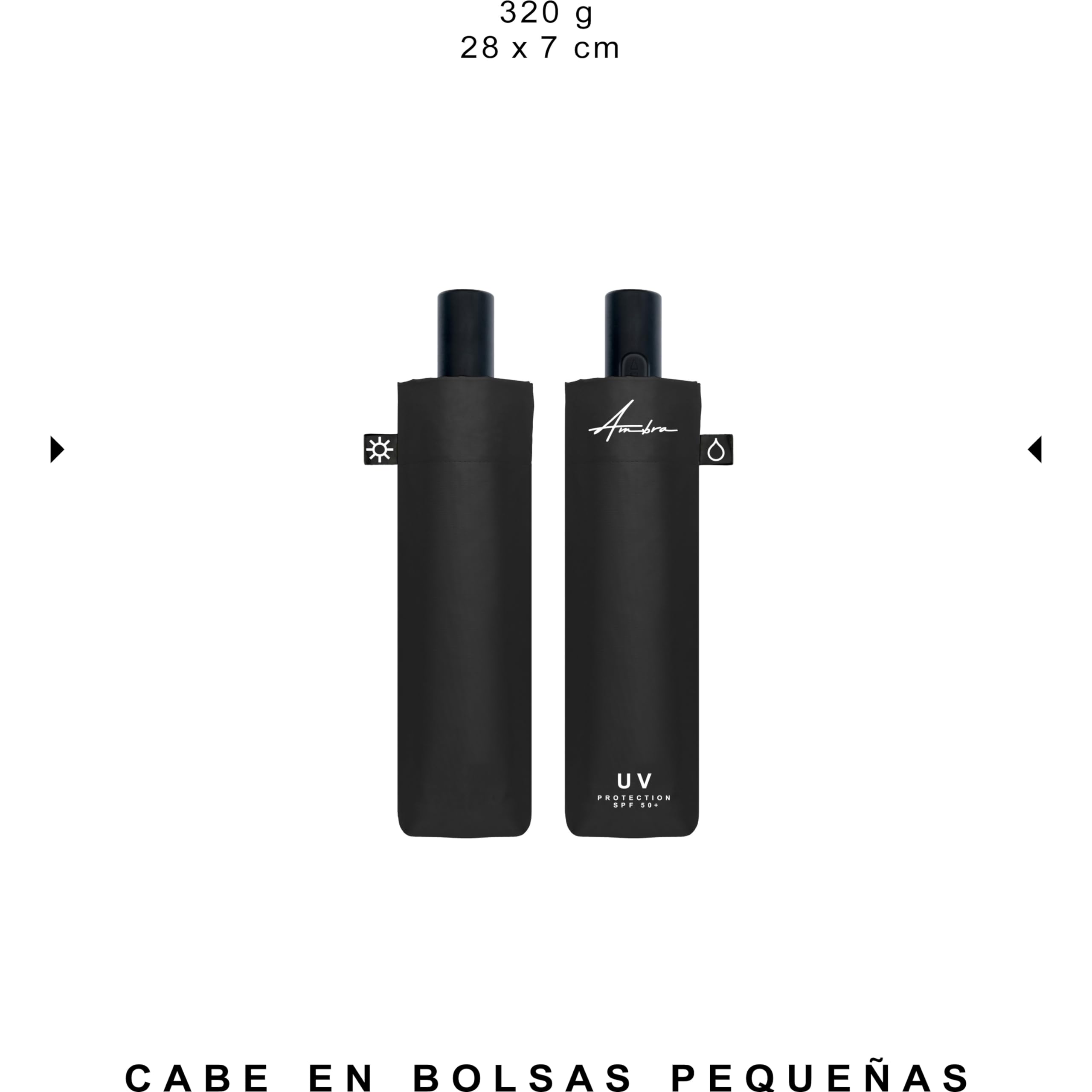 Paraguas plegable y antiviento, umbrella para hombre y mujer