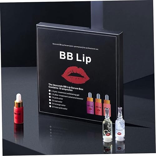 Miniatura 4 de BB Lips Serum Kit Lip Gloss BB Cream Pigment Set para colorear labios hidratante, kit de suero de labios Bb, maquillaje hidratante líquido para