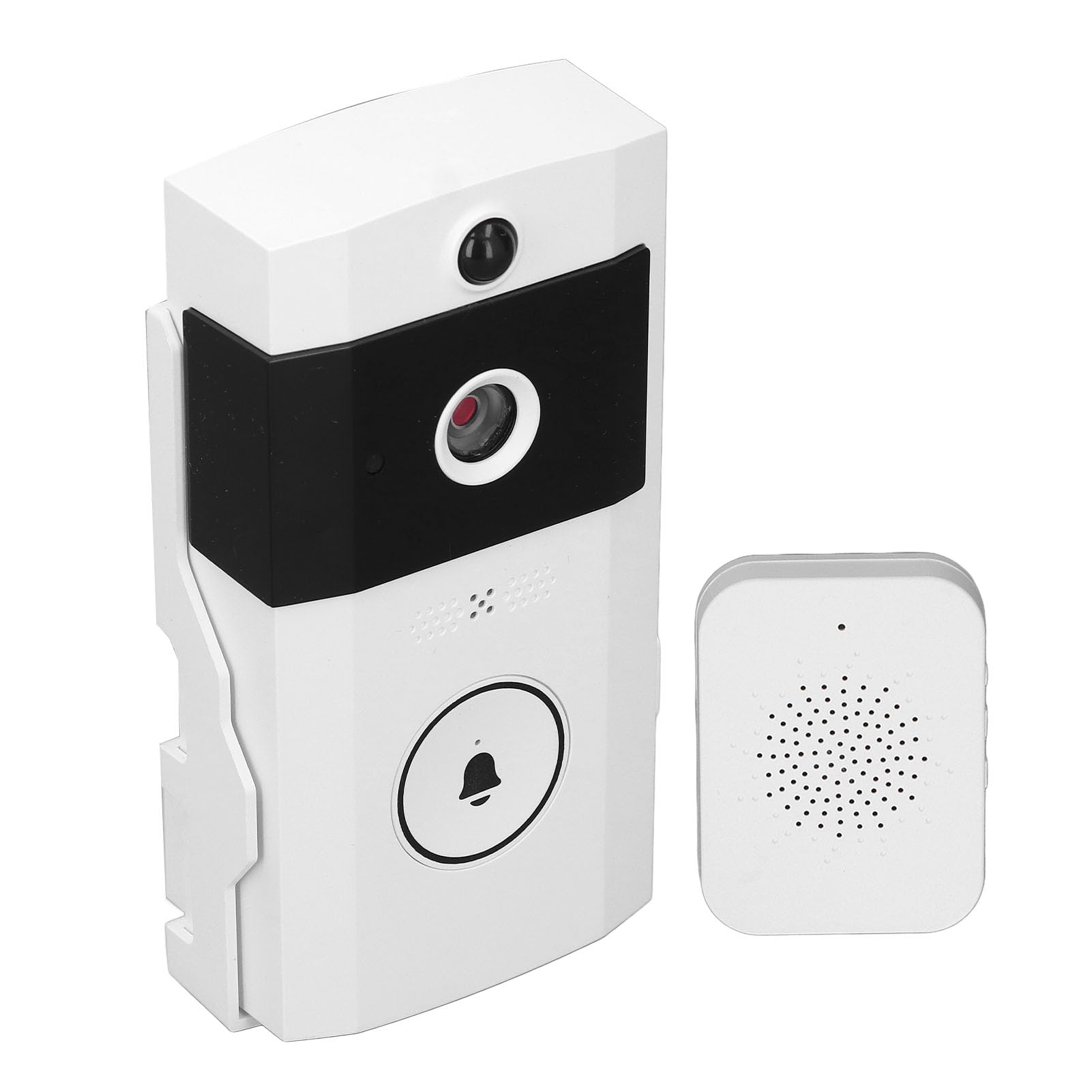 Sonnette Vidéo WiFi 2,4 G Walmeck avec Caméra de Sonnette sans Fil 480P Grand Angle