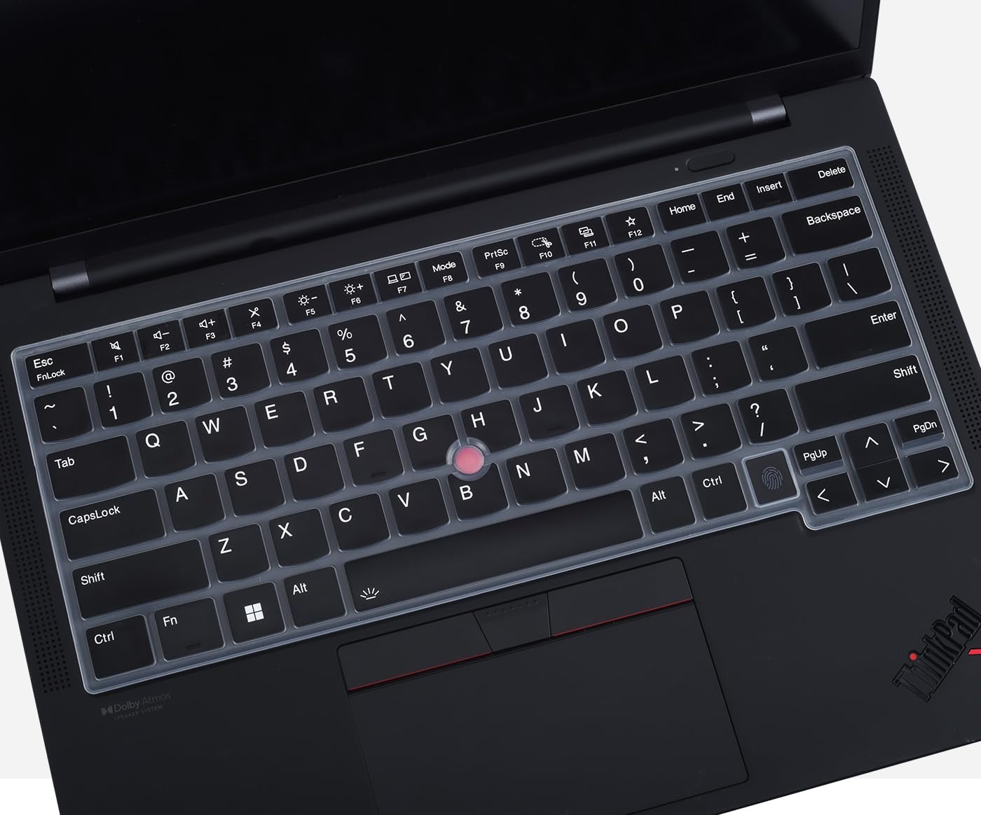Keyboard Cover for Lenovo ThinkPad X1 Carbon Gen 13 & Gen 12, ThinkPad T14 T14s Gen 5, P14s Gen 5 & L14 Gen 5 Series Laptop, ThinkPad X1 Carbon Gen 13 Keyboard Skin Protector -Black