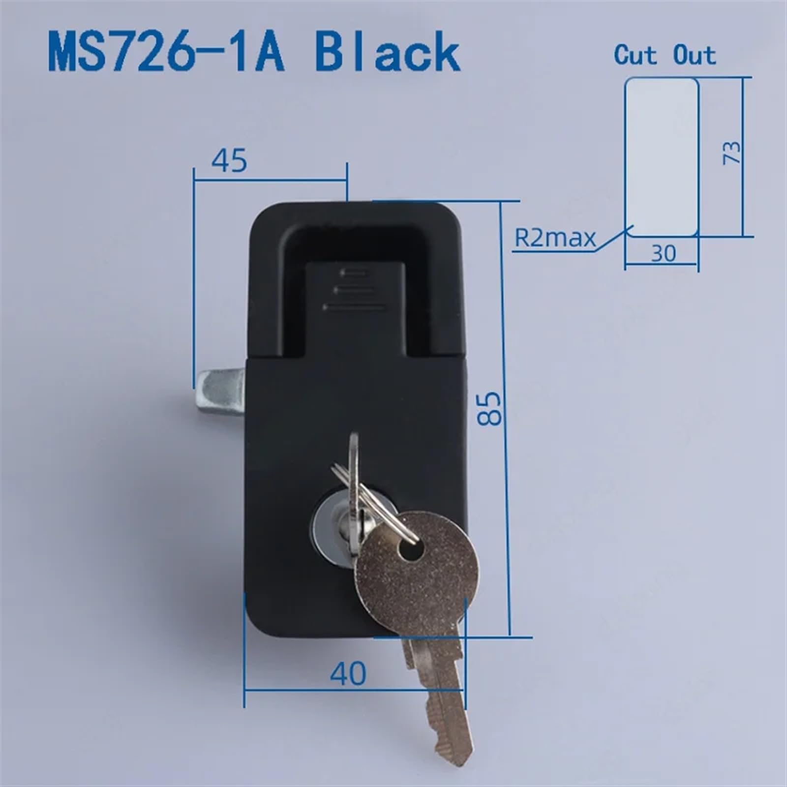 MS726-1 Stop cynku samolot BIack blokada szafki przemysłowa skrzynka rozdzielcza skrzynka pocztowa płaskie zamki do szafek regulowany zamek kompresyjny 1 szt. (4 szt. cynk-1A)
