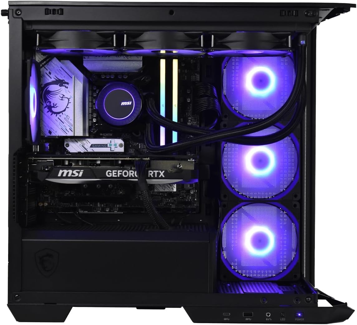 M.Red PC Gamer Powered by MSI CBT013-04 - Processore Intel Core i5-14600KF, GeForce RTX 4070 Super, 32GB DDR5, 2TB SSD NVMe, Windows 11 Famiglia