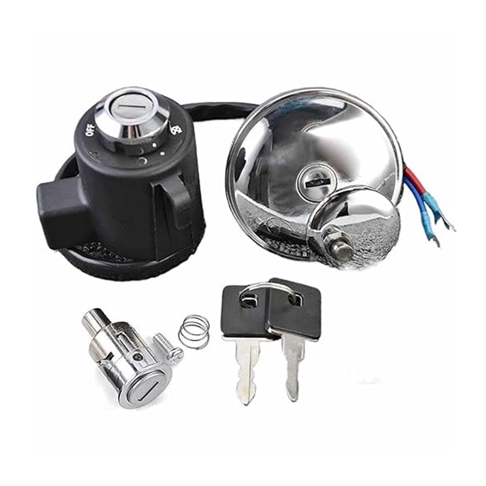 Cerradura De Encendido para XL883 para Sportster 883 1999-2005 61272-92C Interruptor Arranque Bloqueo Encendido Motocicleta Tapa Tanque Gasolina Combustible