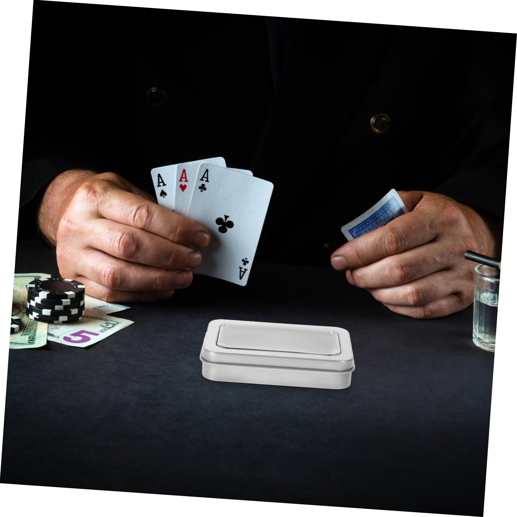 BESTonZON 25 Pz storage box carte da poker scatole per carte carta stoccaggio di scatole di carte memorizzazione delle carte da gioco ferro da stiro