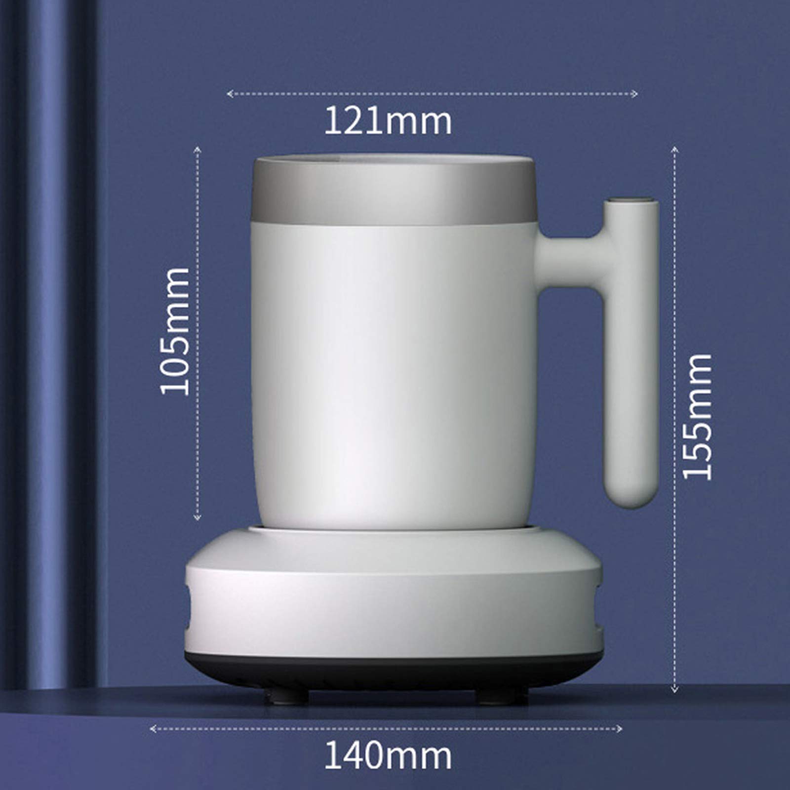 LXLTLB Chauffe-Tasse électrique USB Réchauffeurs Constante Tasse Chaude Seau à Glace Glacon Isotherme de Bureau Tasse Portable à Double Usage de Refroidissement Rapide et Le Chauffage,Rose