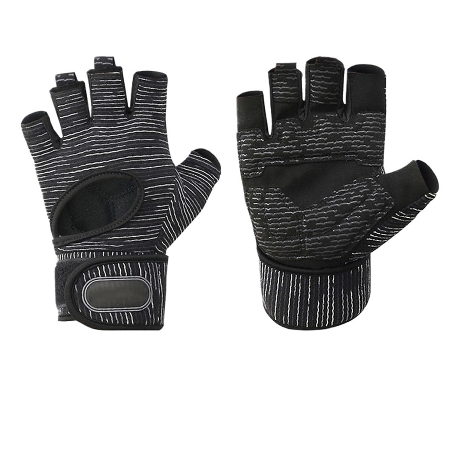 Guanti Palestra Uomo 1 paio di guanti da palestra antiscivolo in silicone con mezze dita for bodybuilding, fitness for yoga, allenamento sportivo manubri for sollevamento pesi