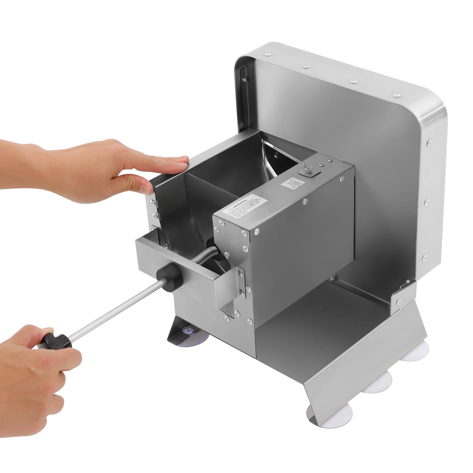 Affettatrice manuale per verdure e frutta, 1-10 mm di spessore (4R) | Affettatrice regolabile in acciaio inox per patate, arance, mele, cetrioli, limoni