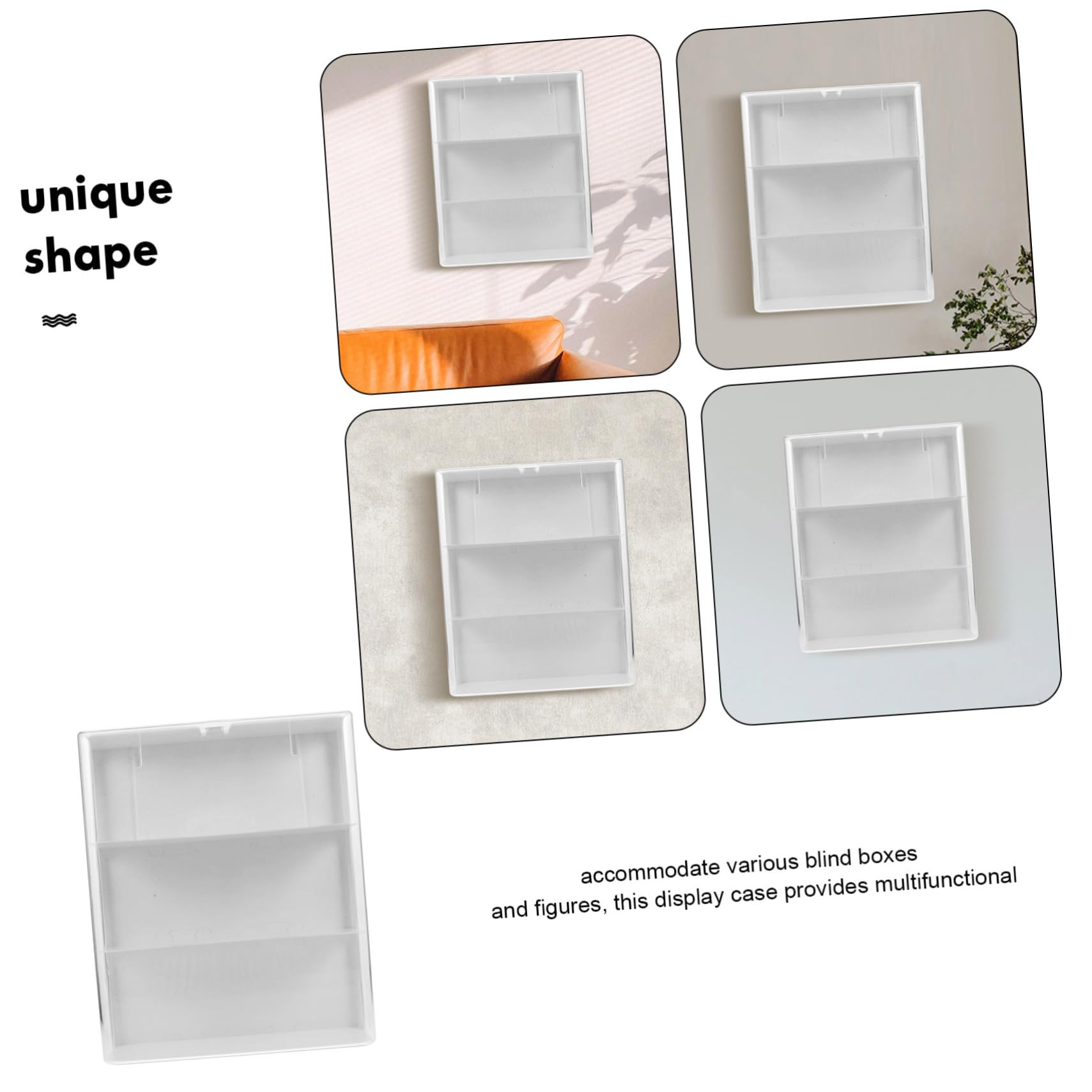 Acryl Displaybox für Sammelfiguren und Blind Boxes, Wandmontiert | Tür, Verformungsbeständig für Lange Nutzung, Transparentes Design, Organizer für Sammlerstücke