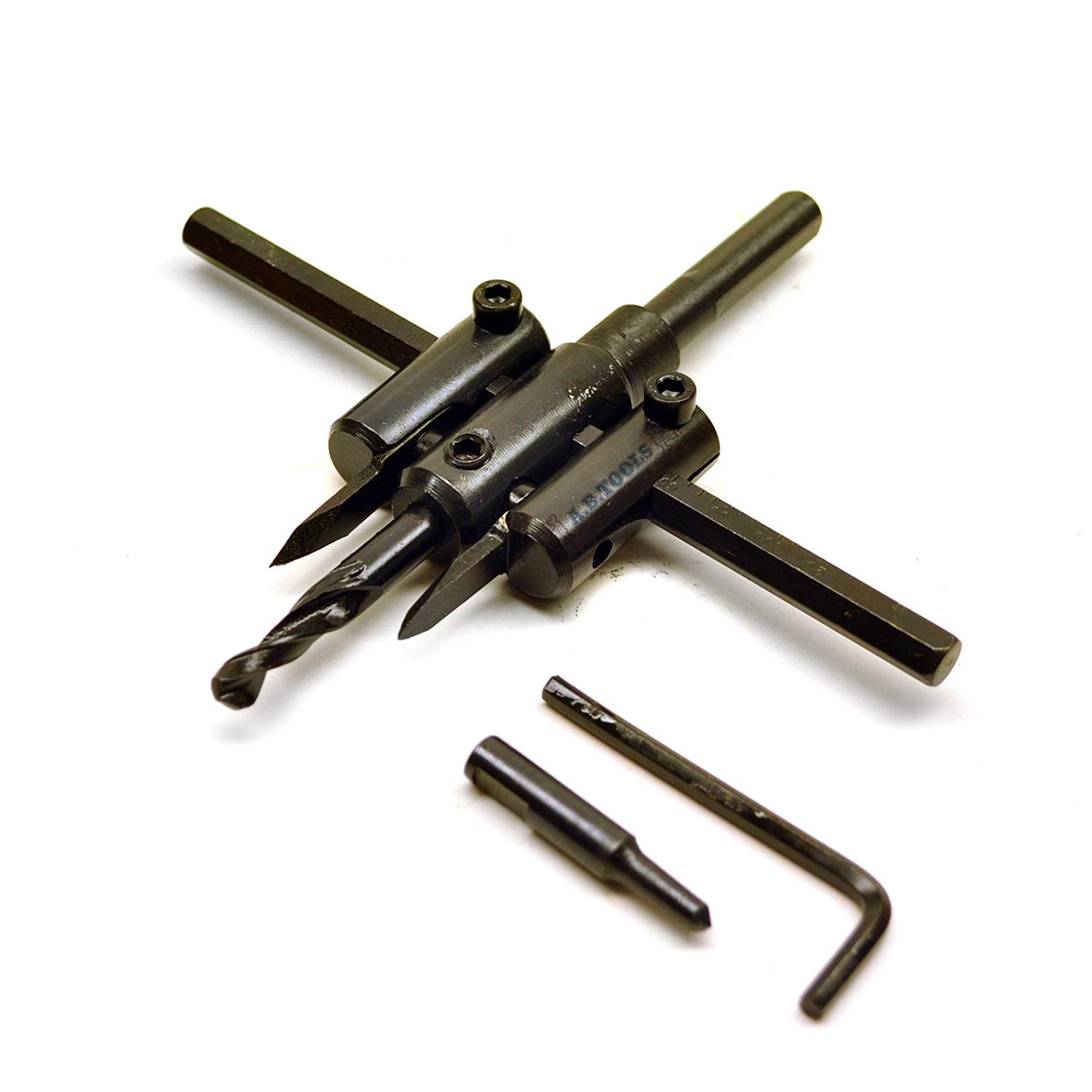 Toolzone Black Adjustable Hole Saw / Circle Cutter 30Mm To 120Mm