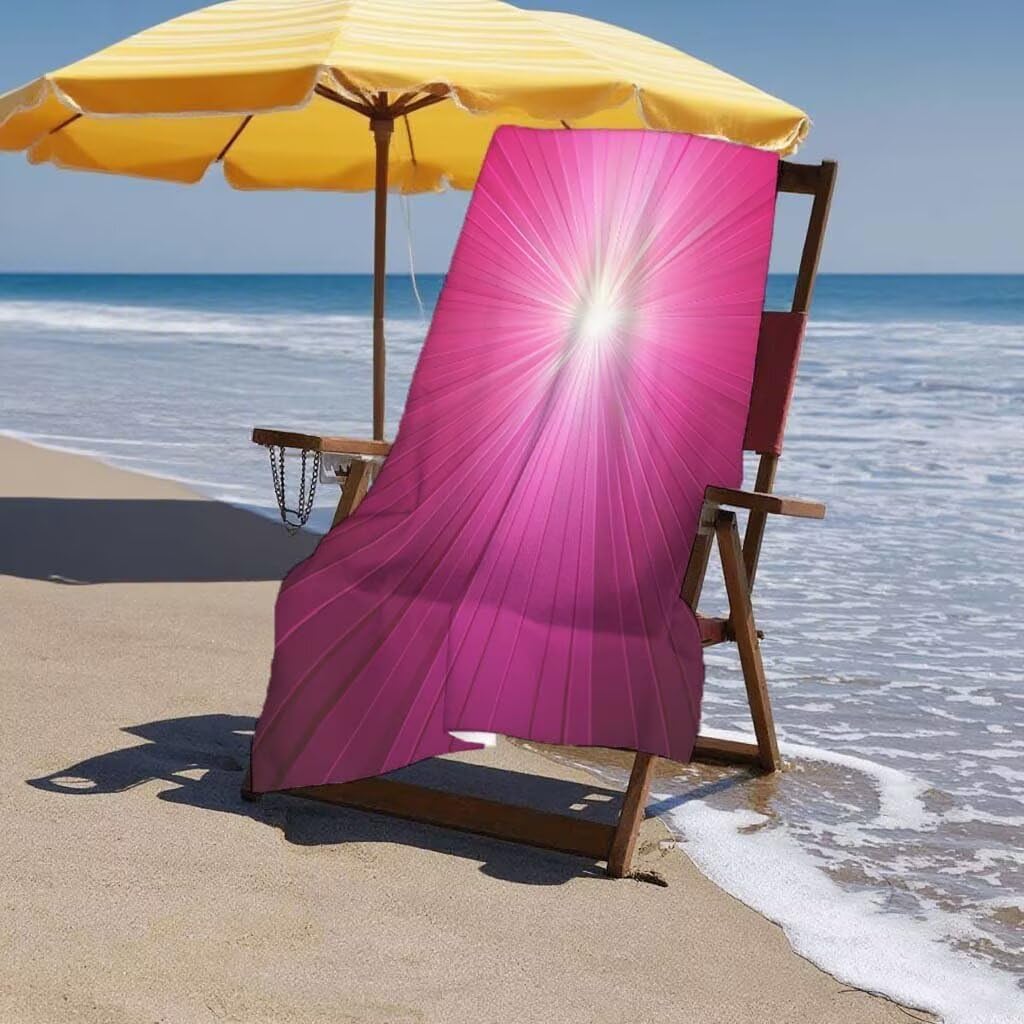 Telo Mare XXL 220x100cm/35x70cm, 2 Set Telo Mare Microfibra Rosa Asciugamano Palestra Uomo, Antisabbia, Leggero, Asciugatura Rapida, Teli da Spiaggia Grandi Accessori per Camping Natation Yoga G-51