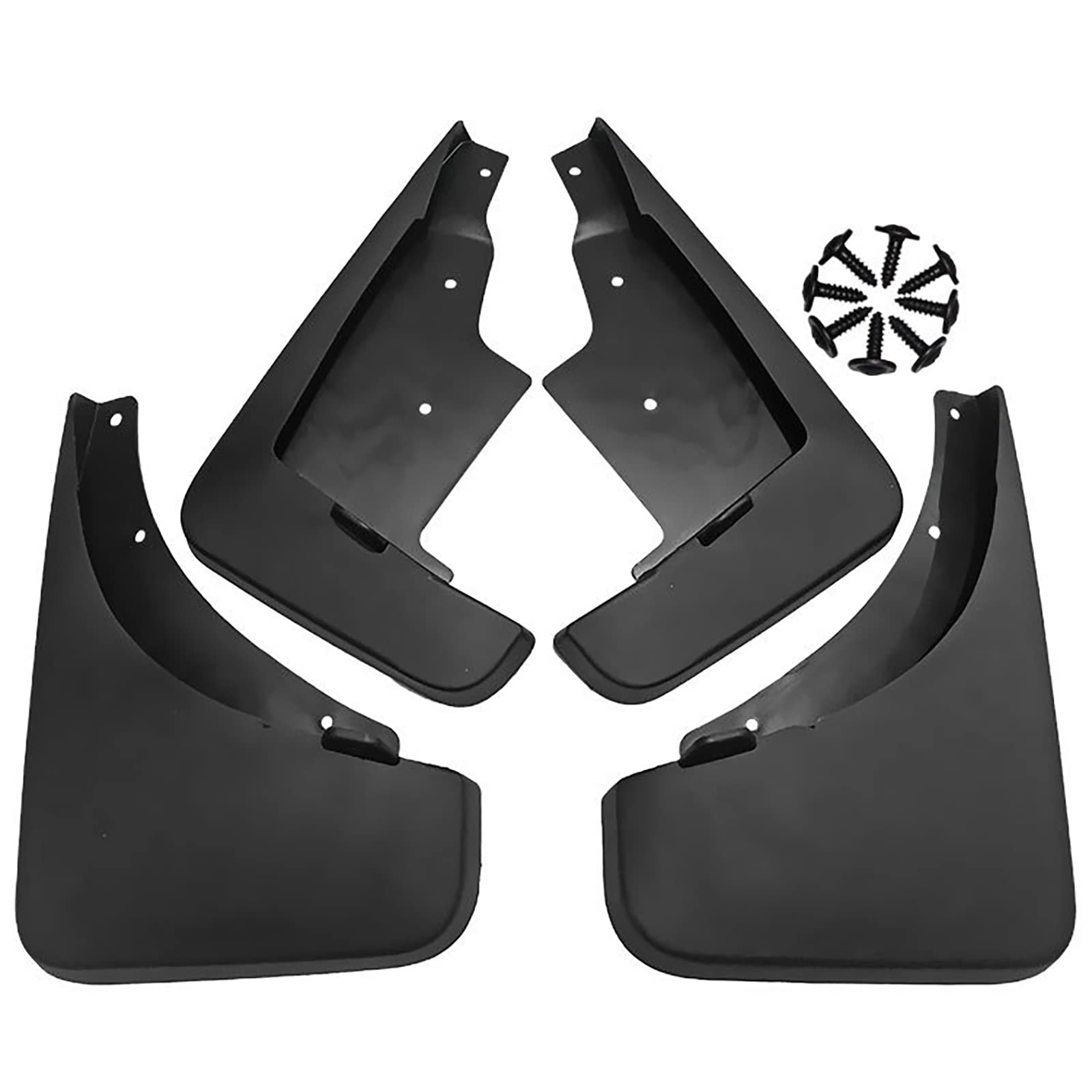 Garde-boue Jeep Compass évite les impacts de gravillons et rouille sur carrosserie 4Pcs