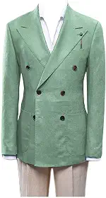 Blazer masculino transpassado com lapela e lapela slim fit para casamento, negócios, casual, esportivo