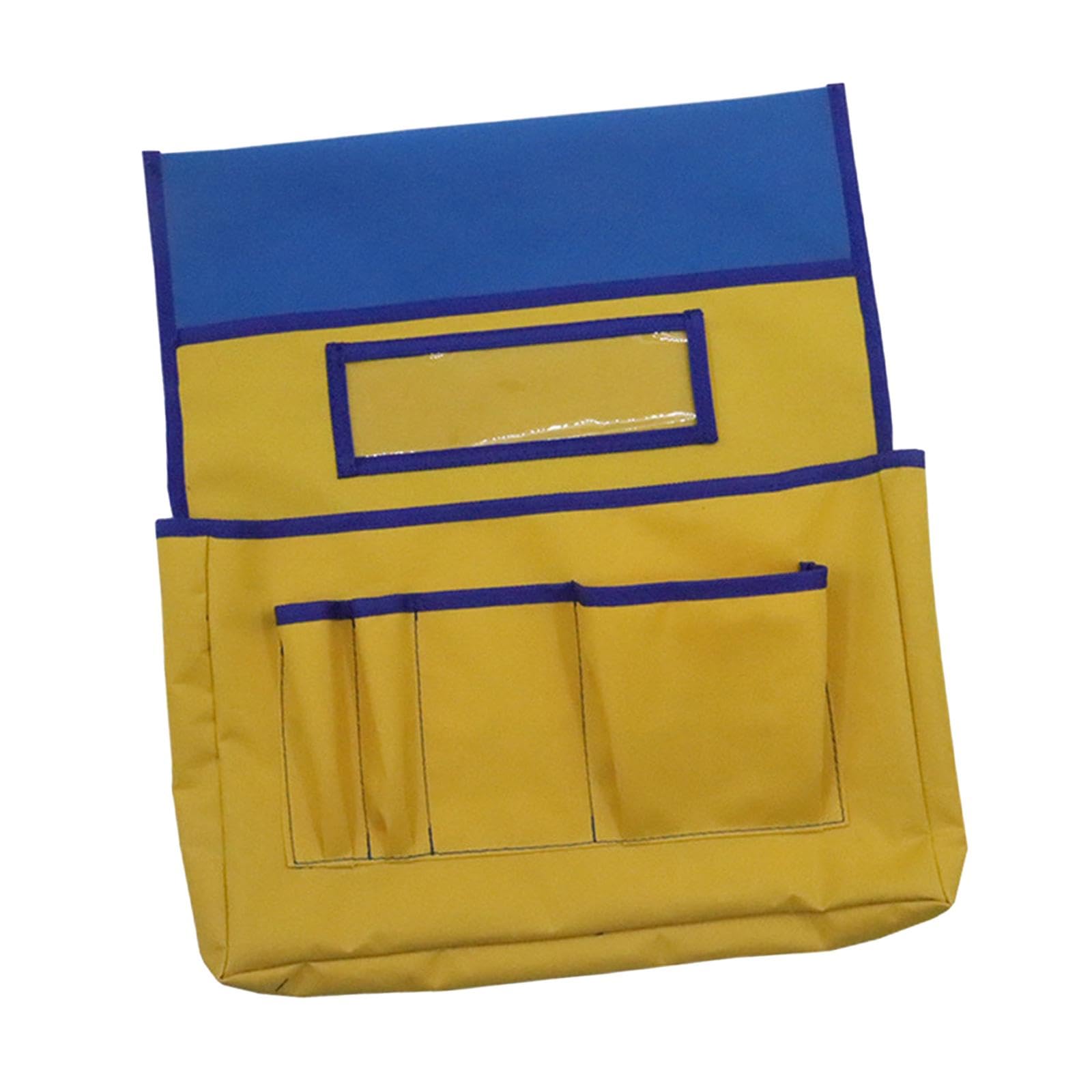 CALANDIS™ School Seat Chair Storage Pocket Student Name Tag for Camp Daycare Classroom Blue and Yellow | Camping Furniture | Camping Hiking | Outdoor Sports-image-3