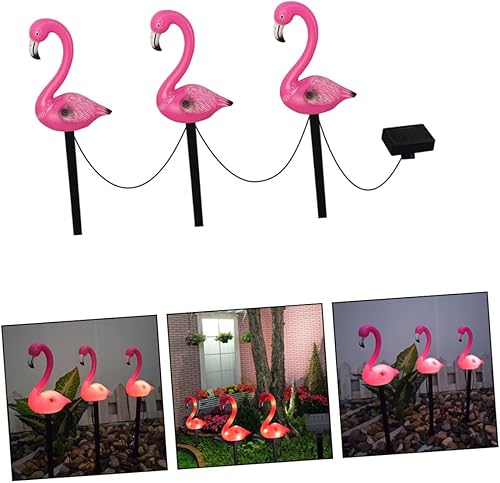 Miniatura 9 de Diseño único de luces solares para decoración de jardín con diseño único de flamenco