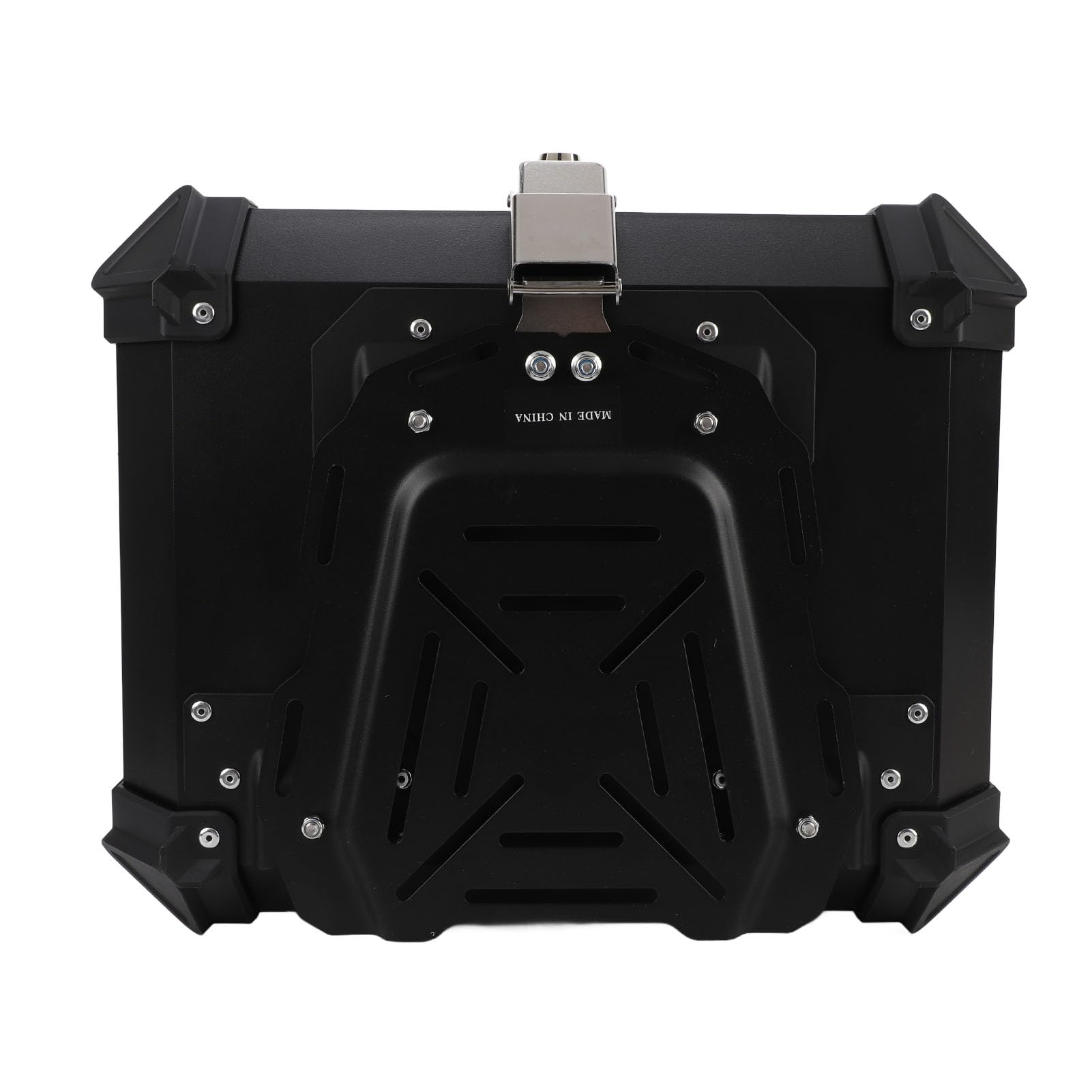 Ejoyous Kufer Górny z Tyłu Motocykla 45L ABS Skrzynia na Bagażnik Motocykla z płytką Szybkiego Uwalniania Wodoodporny, Zamykany Schowek 42 X 33 X 33 Cm dla Osób Dojeżdżających do Pracy w Trasie