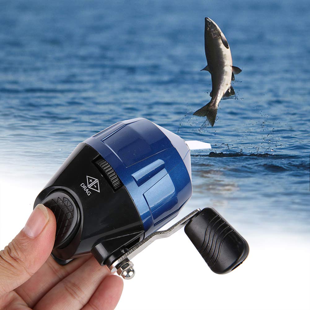 Keenso Spincast Reel, 3.0 :1 Ratio Portable Spincast Fishing Reel Outdoor Reel Blue Fishing Reels and Fishing Repair Tools