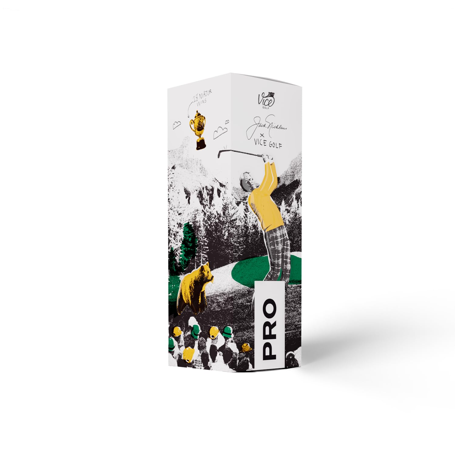Vice Pro - Bear Jack Nicklaus - Balles de Golf, édition limitée