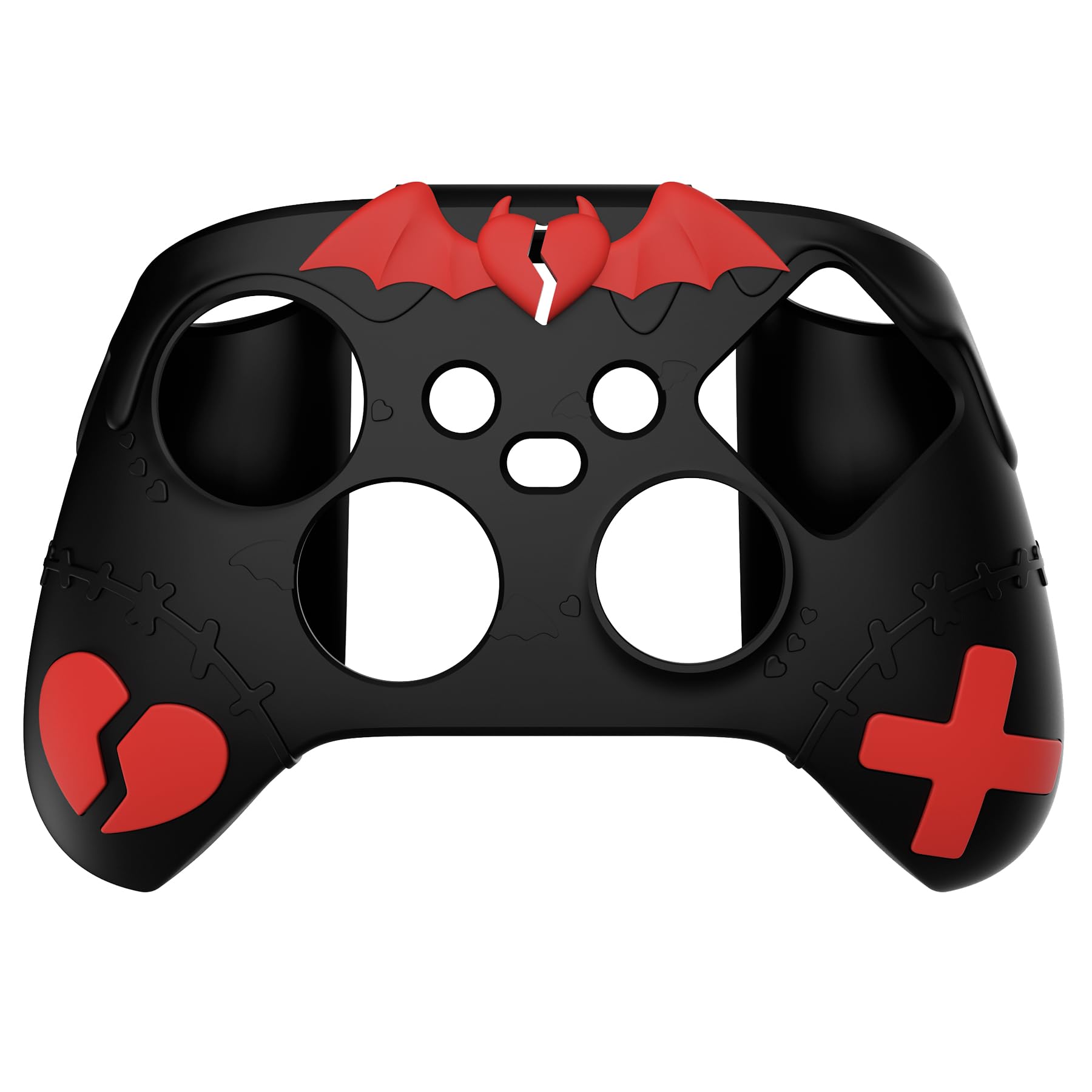 playvital Cover Controller per Xbox Series X/S Joystick,Custodia Skin Silicone Protettiva Antiscivolo&4 Copri Levette Analogiche-Serie Imp Gotico-Nero