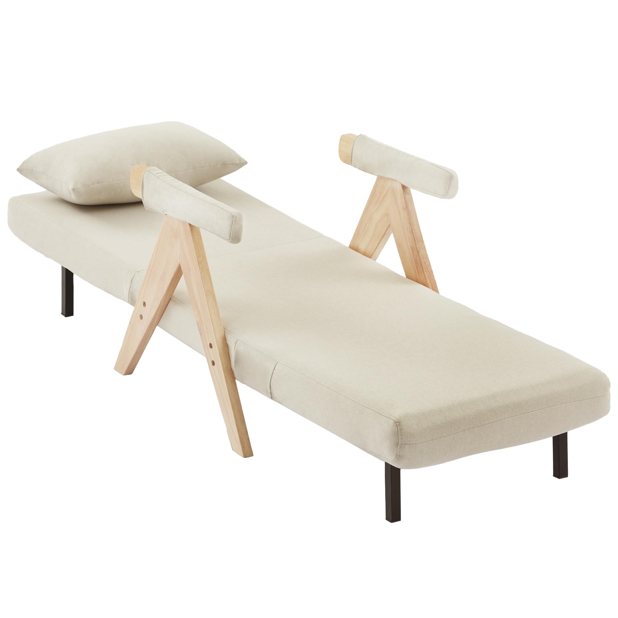 Design moderno: poltrona 3 in 1 con funzione di sonno, divano letto trasformabile, poltrona pieghevole imbottita, seduta imbottita, poltrona lounge, letto singolo (B)
