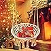 Mertonzo Hammock Swing Chair for 2-5 Years Old Kids,Handmade Knitted Macrame Hanging Swing Chair for Indoor,Bedroom,Yard,Garden- 230 Pound Capacity Off-White- with Suspension Kit
