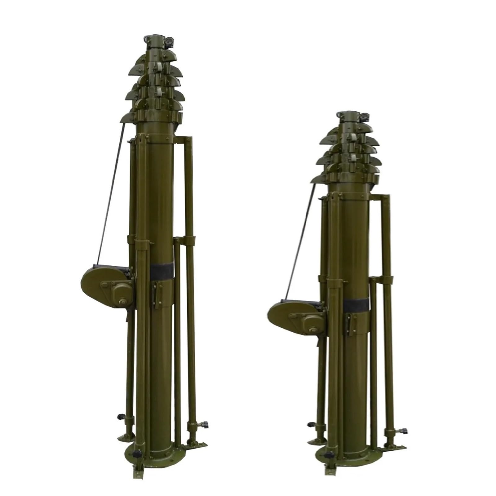 TAL-M4-1.6-10 Mástil telescópico manual portátil 4M, aleación aluminio 6063-T5, trípode vehículo, 10kg, for antena TV vigilancia comunicación