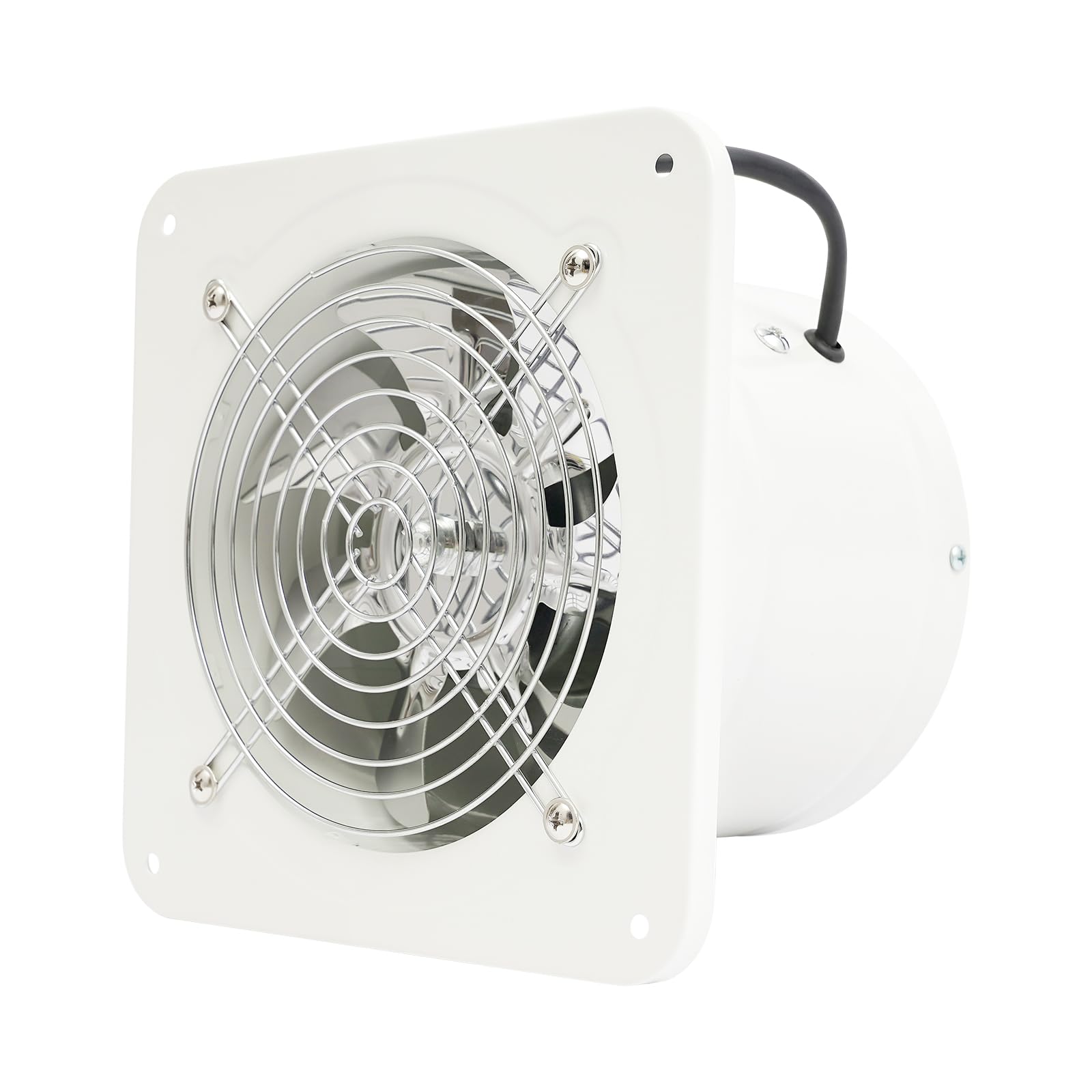 6 Inch Axial Wall Exhaust Fan - Super Silent 116 CFM For Home