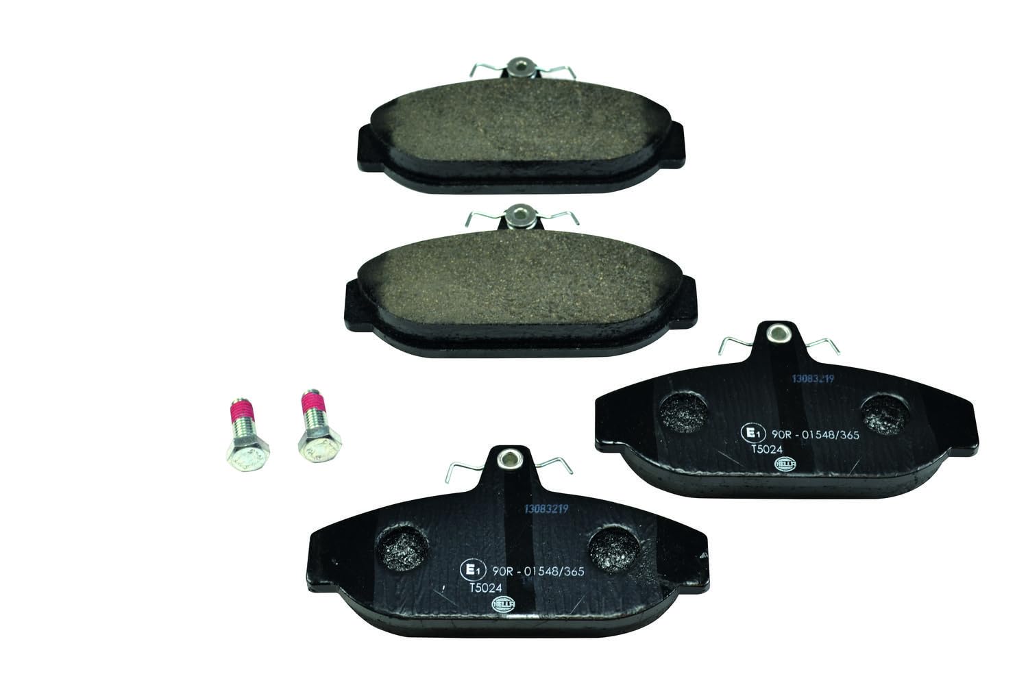 HELLA 8DB 355 017-721 Brake pad set - not prepared for wear indicator - T5024 - for e.g. VOLVO