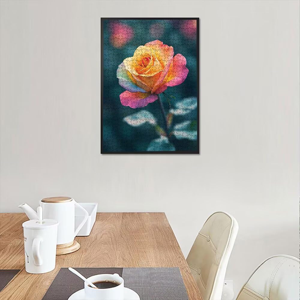 Puzzle 3000 Teile Erwachsene, Jigsaw Puzzle Erwachsene 3000 Teile, Farbe Blumen Puzzles, Impossible Klassische Puzzles, Herausfordernde Familie Aktivität Spiele, für Home Decor und Geschenke DX0YL2106