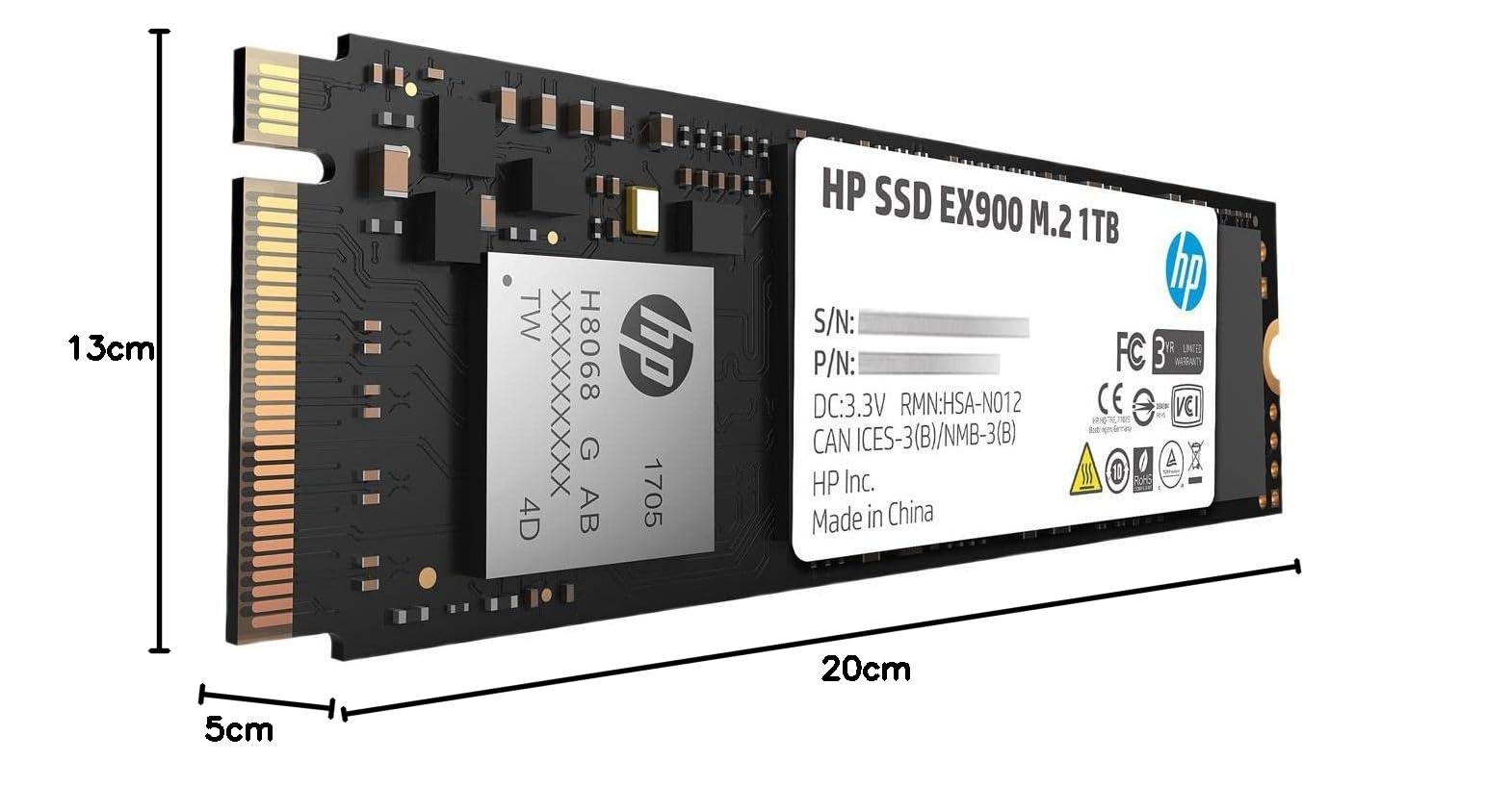 Amazon | HP EX900 Plus NVMe PCIe M.2 インターフェイスSSD