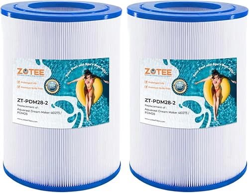 Filtro de repuesto para bañera de hidromasaje Aqua Crest PDM28 461273, Dream Maker 2 Pack