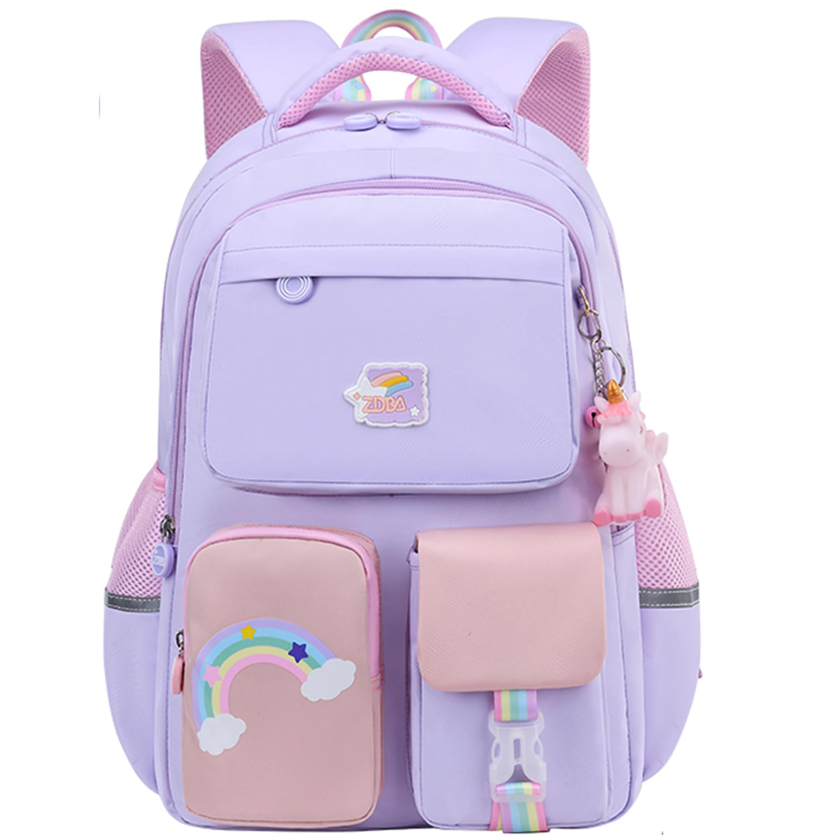 HIPOTUO Unicorn Backpack Cute Laptop Backpacks Casual Durable Lightweight Travel Bags Medium