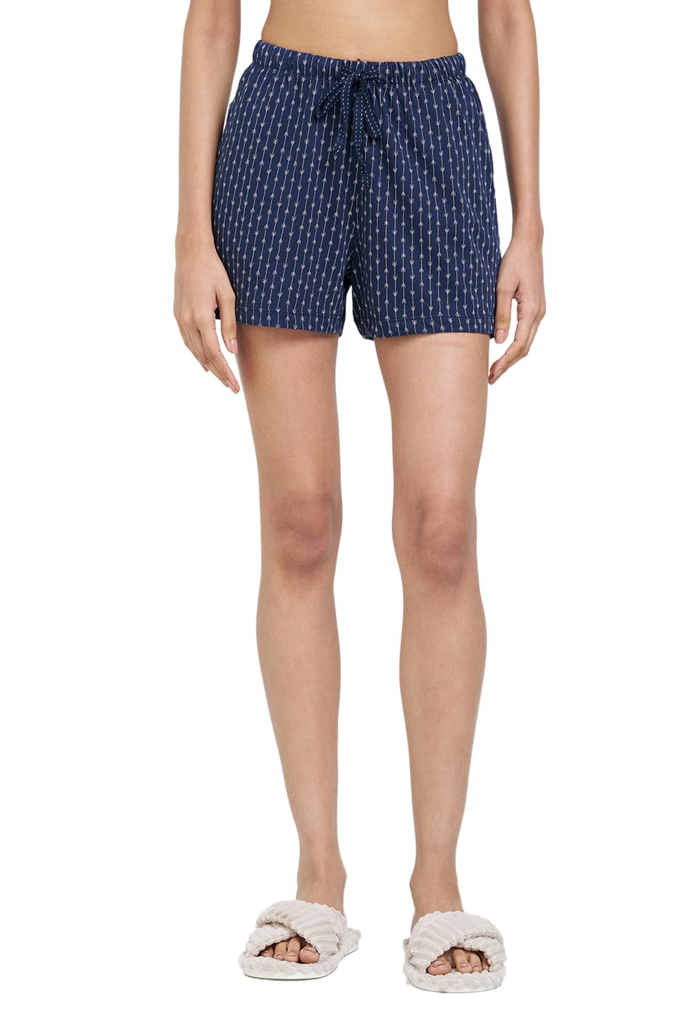 dreamz by pantaloons Women's 100% Cotton Printed Relaxed Lounge Shorts | Elastic Waist | Sizes 28–40-picture-11