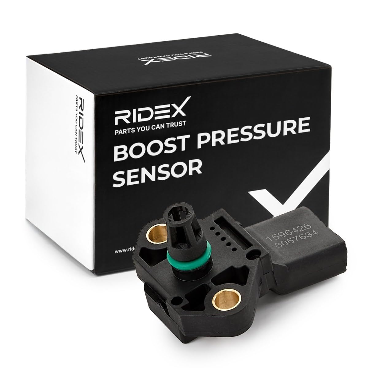 RIDEX Sensore pressione alimentazione con sensore temperatura aria integrato VW Polo Hatchback 6R1 6C1
