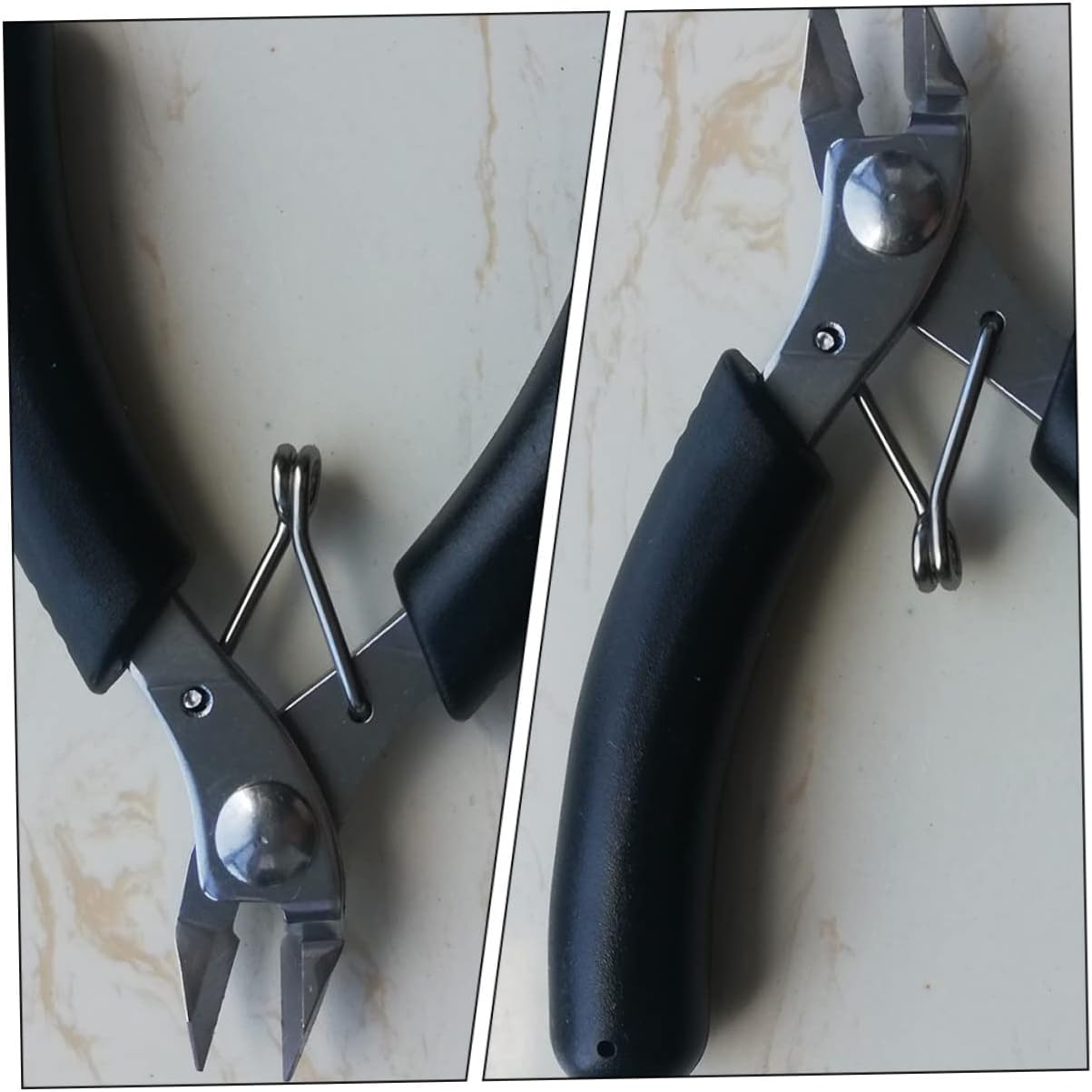 Lurrose 4pcs Wire Flush Cutter Tools for Racket Stringing Machine Comfortable Grip Cutting Pliers for Tennis Badminton Lightweight Design