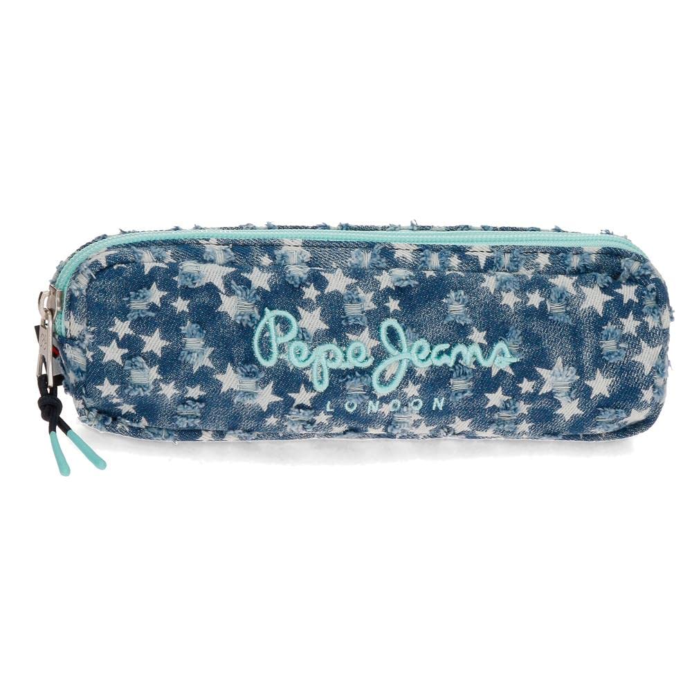Pepe Jeans Denim Star Estuche Azul 22x7x3 cms Poliéster