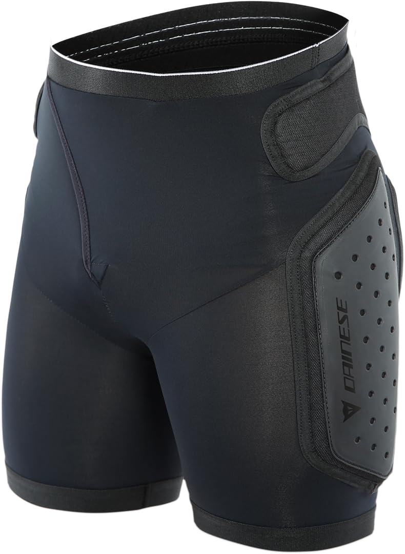 DAINESE, ACTION EVO męskie spodenki narciarskie z ochraniaczami, czarne/białe, M