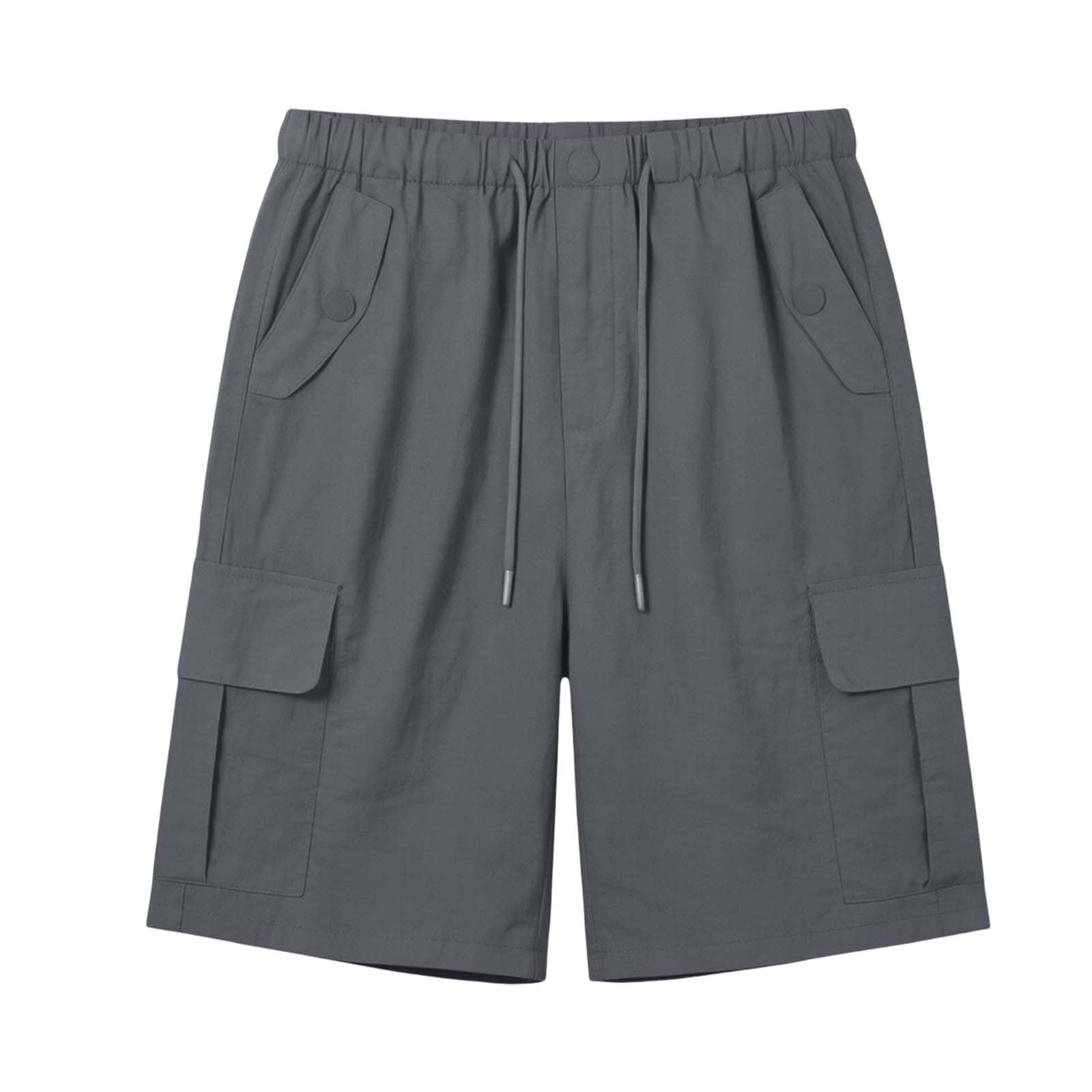 Generico Pantaloncini Donna Multitasche Bermuda Pantaloni da Lavoro Donna Vita Elastica Leggeri Shorts Pantaloni da Trekking Traspirante Pantalone Corti Sportivi per Viaggi Escursioni con 4 Tasche