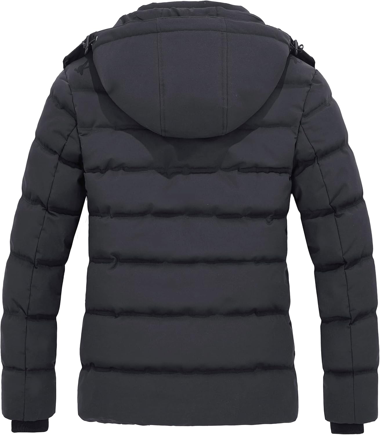 Wantdo Women's Hooded Warm Winter Coat Quilted Thicken Puffer Jacket with Removable Hood - Image 3