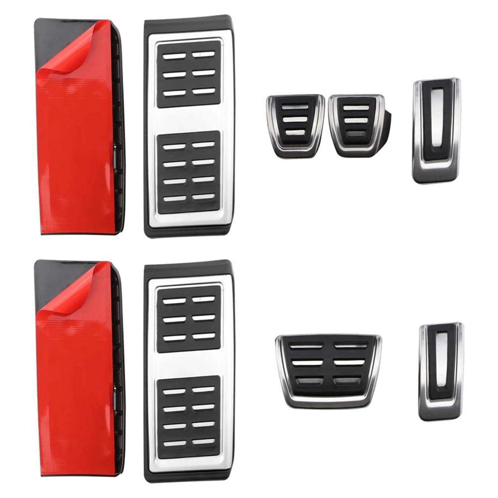 Auto Pedalabdeckung Für VW Für E-UP Für EUP UP! 2015-2022 Edelstahl Auto Gas Bremspedal Schutzpolster Abdeckung LHD Autopedale Foot Rest Pedal Abdeckung(1Pc Rest Pedal)