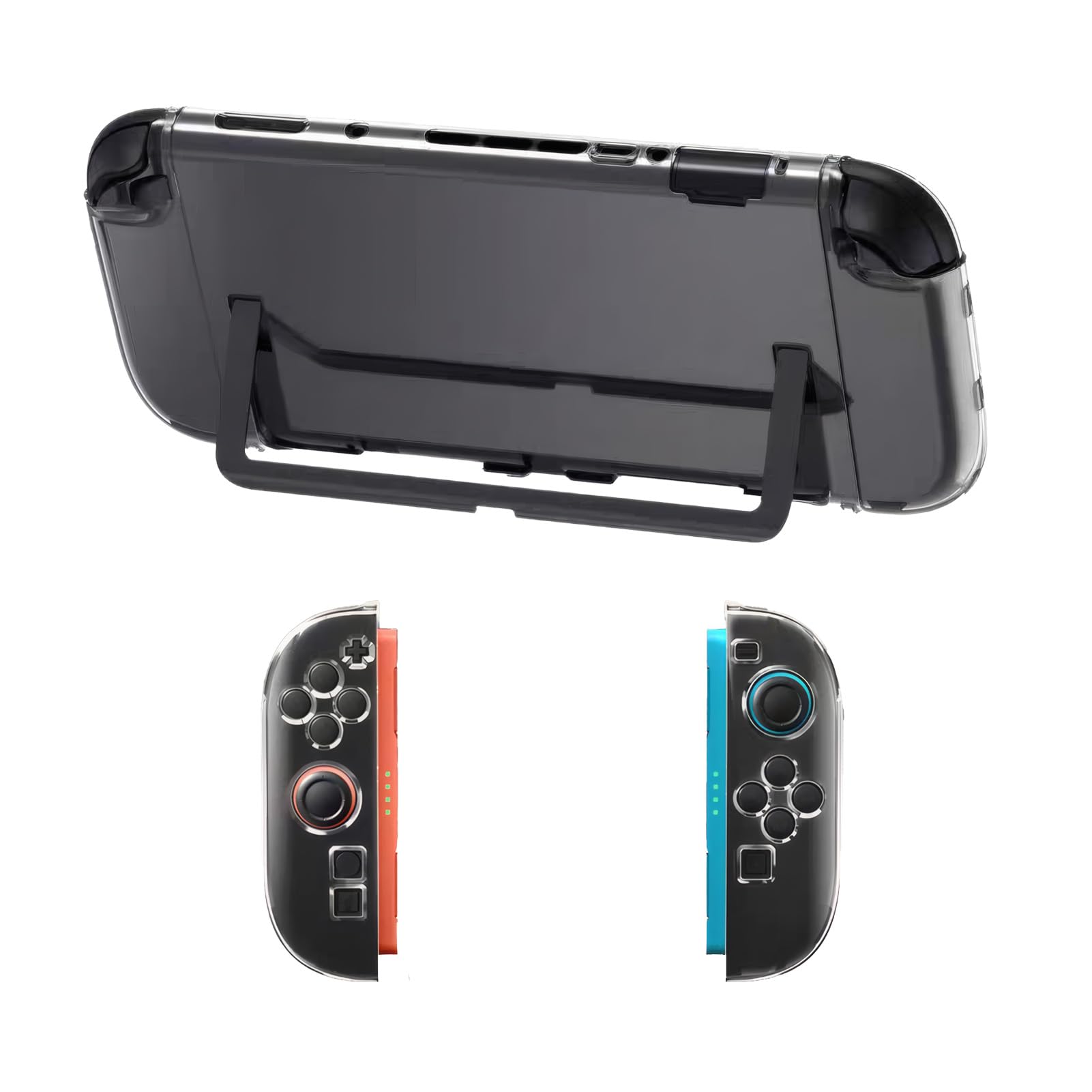 Xevtrak for Nintendo Switch 2 Case, Transparent Protective Case Set with Dual-Surface Design, Crystal-Clear Dockable Shell, Quick-Release for Nintendo Switch Lite, Precision Fit for Joycon Controller — view 7