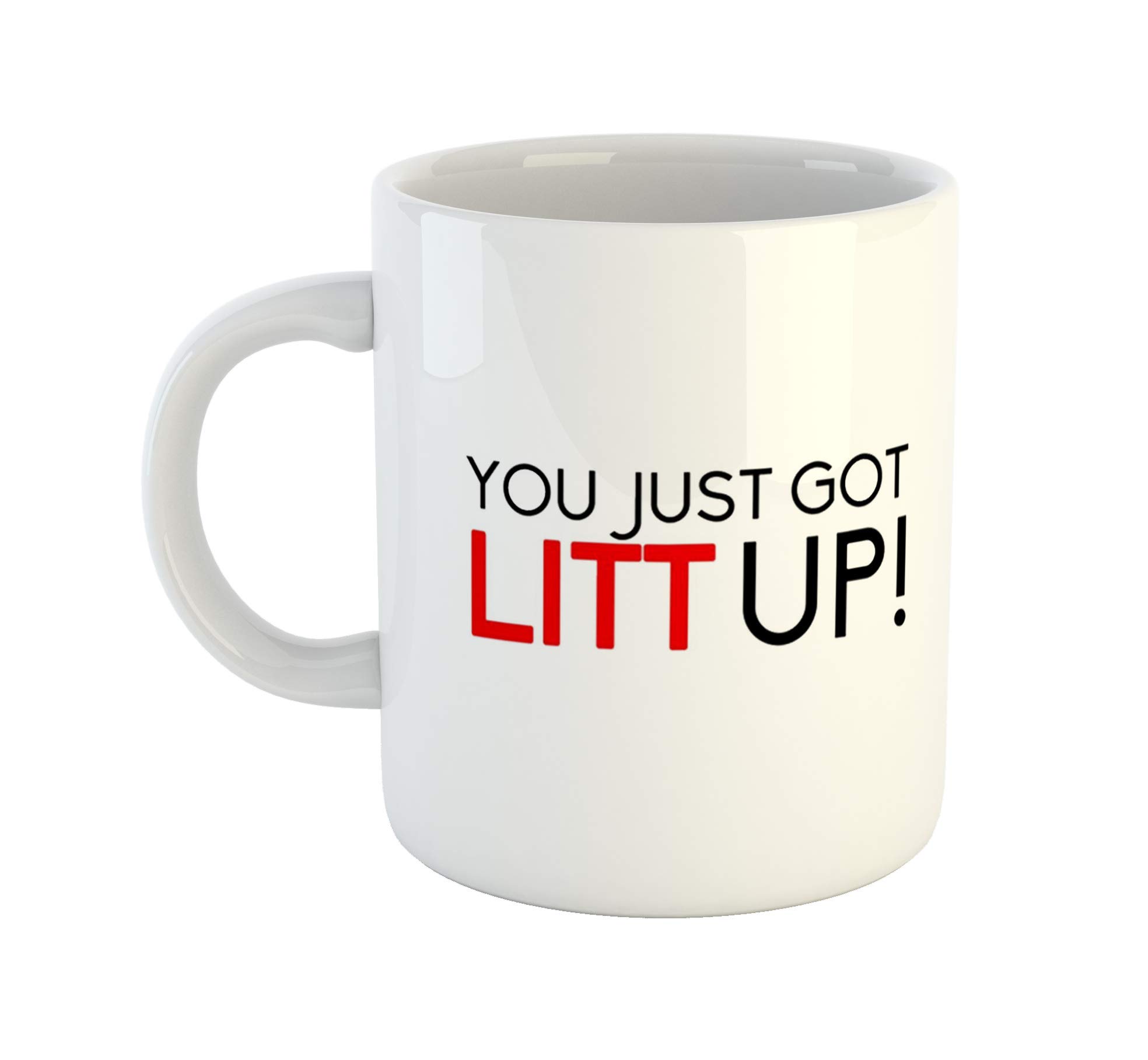 Sponsored Ad - You Just Got Litt Up Printed Ceramic Coffee Mug (White)