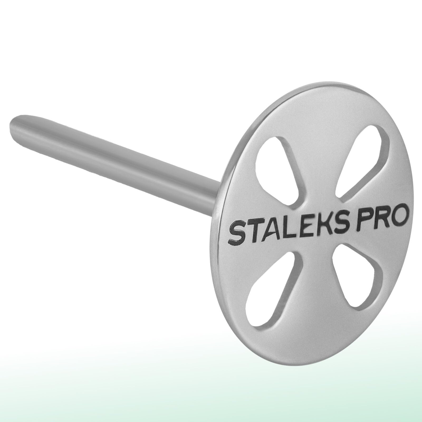 Staleks Pododisc EXPERT Disque de pédicure en acier inoxydable rallongé + 5 tampons adhésifs jetables 180 g Diamètre 25 mm