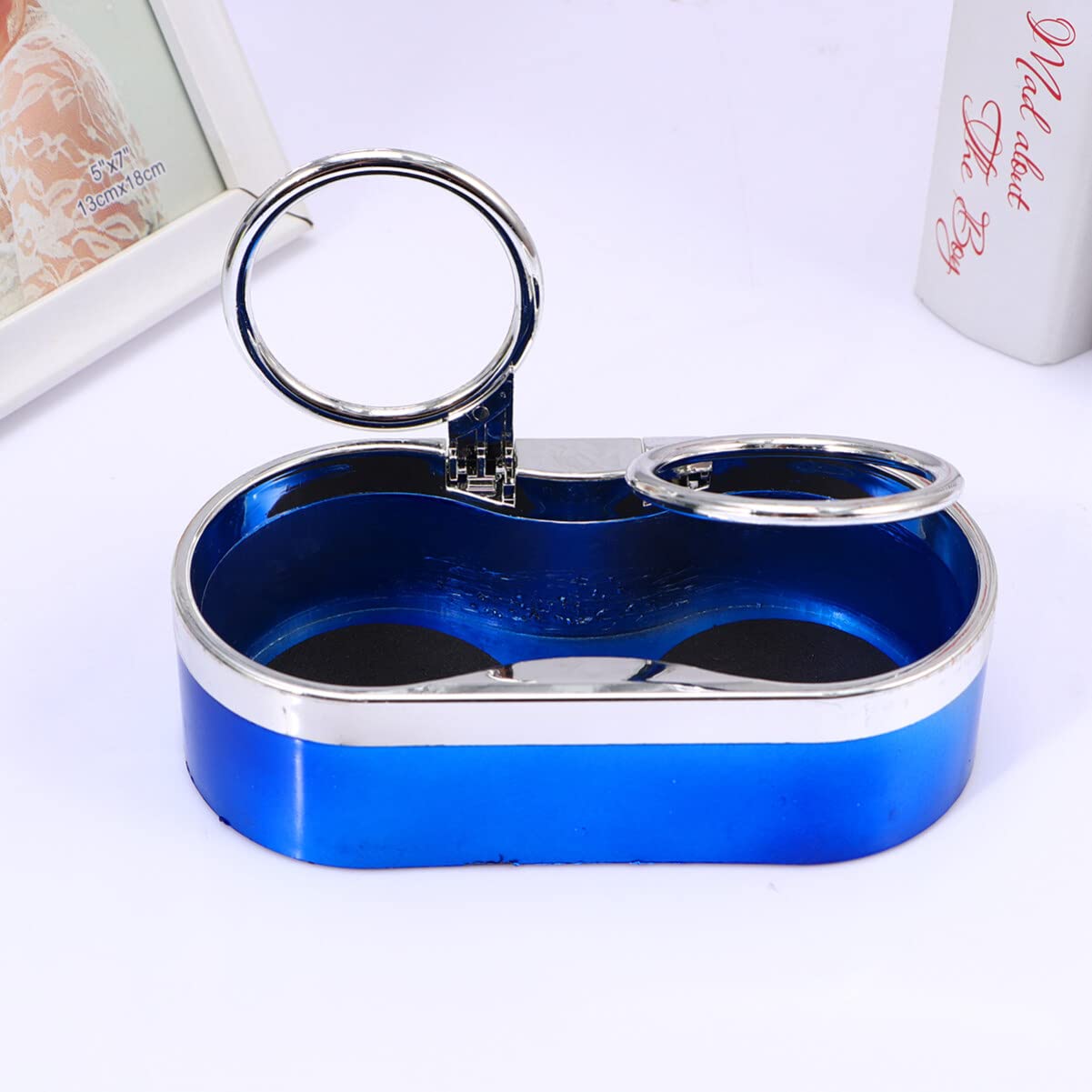 Amazon | ledmomo 車用ドリンクホルダー 2個置き型 リング固定