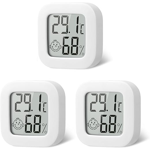 Flintronic Mini Digital Thermometer Hygrometer 3pcs